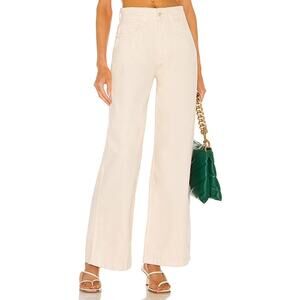 WEWOREWHAT Utility Wide Leg Pants Unbleached Cream 26